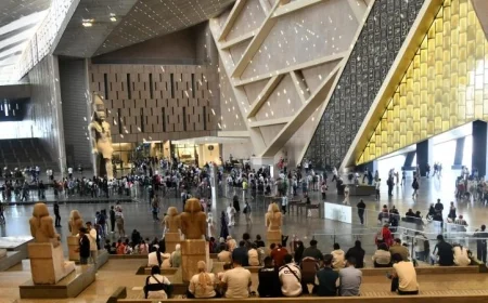 المتحف المصري الكبير يفتح أبوابه لاستقبال الزوار مع صور رائعة لجذب الأنظار