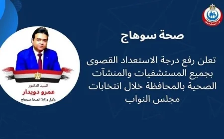 صحة سوهاج تعلن حالة الطوارئ القصوى في جميع المستشفيات للاستعداد لمواجهة الأزمات