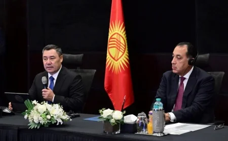 الرئيس القيرغيزي يؤكد خلال زيارته للمتحف أن مصر هي مهد الحضارة العريقة