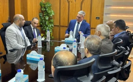 زيارة مفاجئة لوزير البترول لشركة أبسكو لمتابعة تقدم العمل