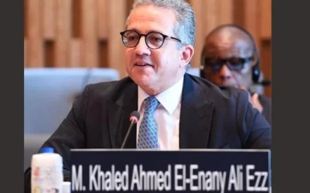 تهنئة وزير التعليم العالي لد. خالد العناني بمناسبة تعيينه مديرًا عاماً لمنظمة اليونسكو