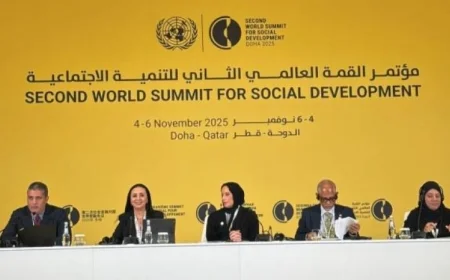 وزيرة التضامن تبرز جهودها في فعالية أجيال مت united بالدوحة