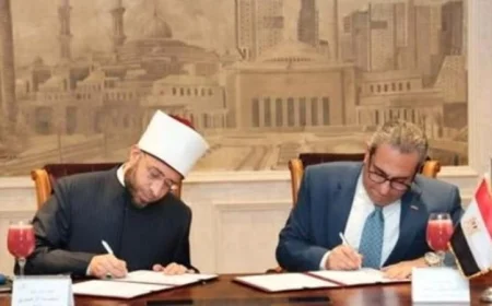 توقيع بروتوكول تعاون بين وزير الأوقاف ورئيس العاصمة الإدارية لتشغيل مسجد مصر