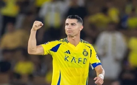 كريستيانو رونالدو يحقق إنجاز المئوية مع نادي النصر في دوري روشن السعودي