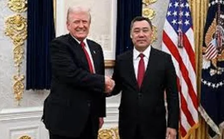 رئيسا الولايات المتحدة وقرغيزستان يتعاونان لتعزيز العلاقات الثنائية وتنميتها