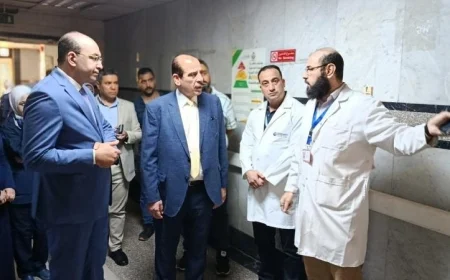 نائب وزير الصحة يقوم بجولة تفقدية في مستشفى شبرا العام ويشدد على ضرورة إصلاح الأجهزة المعطلة بسرعة