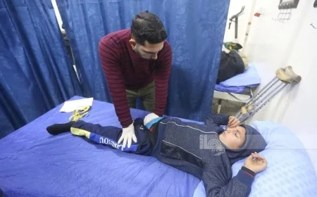 قطاع غزة يعاني من أعلى معدل لبتر الأطراف للأطفال على مستوى العالم حسب الصحة الفلسطينية