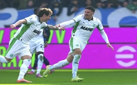 ساسولو يحقق انتصاراً مثيراً على أتالانتا بثلاثية ويصعد إلى المركز الثامن في الكالتشيو