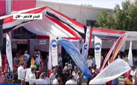 تدفق الناخبين على مراكز الاقتراع في انتخابات النواب بمحافظة البحر الأحمر