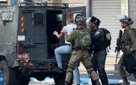 اقتحام الاحتلال الإسرائيلي لقرية أم صفا في رام الله واحتجاز شبان فلسطينيين