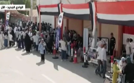 إقبال ملحوظ للناخبين في مراكز الاقتراع بالوادي الجديد خلال انتخابات النواب