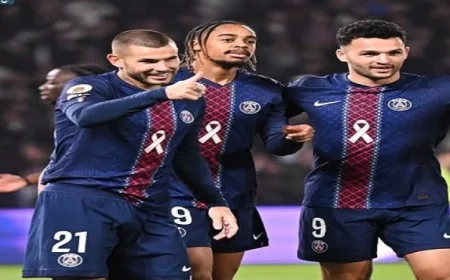 باريس سان جيرمان ينتزع انتصاراً مثيراً أمام أولمبيك ليون في صراع الدوري الفرنسي