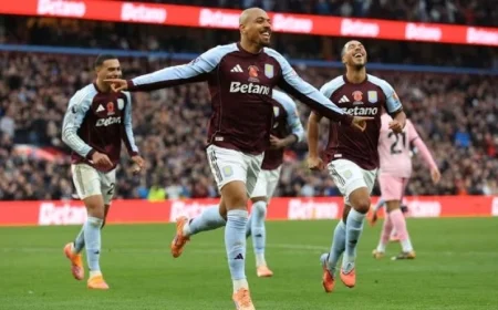 أستون فيلا يحقق فوزاً ساحقاً على بورنموث بأربعة أهداف ويتقدم للمركز السادس في الدوري الإنجليزي الممتاز