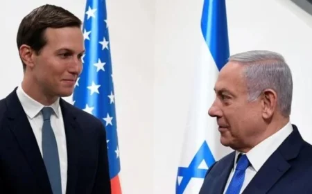 محادثات صهر ترامب مع نتنياهو في القدس بشأن الخطة الأمريكية لإنهاء النزاع في غزة