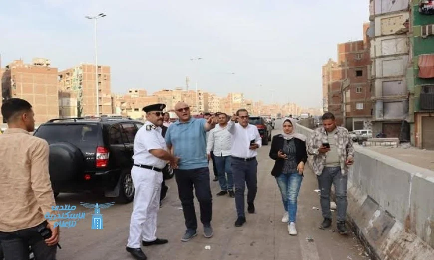 محافظ القليوبية يزور محور العصار والطريق الدائري للوقوف على مستوى النظافة وحل مشكلات الإشغالات