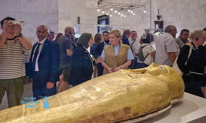 زيارة وزيرة الثقافة الروسية للمتحف القومي للحضارة والكنيسة المعلقة تعزز التعاون الثقافي بين البلدين