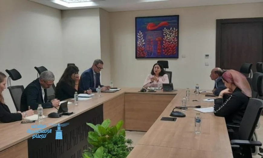 نائبة وزيرة التضامن تعقد اجتماعاً مع رئيس التعاون الإنمائي الألماني في سفارة ألمانيا