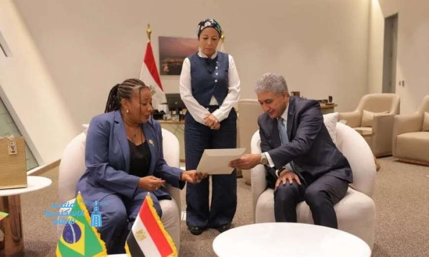 شريف فتحي يستضيف وزيرة الثقافة البرازيلية في زيارة هامة