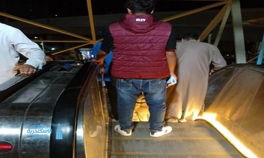 محافظ القليوبية يأمر بتركيب إضاءة جديدة في السلم الكهربائي بمنطقة وابور الثلج ببنها