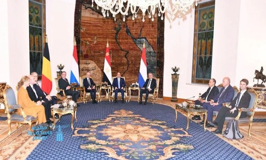 الرئيس السيسي يعزز العلاقات القوية بين مصر ودول البنلوكس