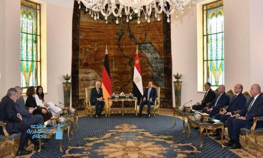 الرئيس السيسي يثني على حضور نظيره الألماني في افتتاح المتحف الجديد