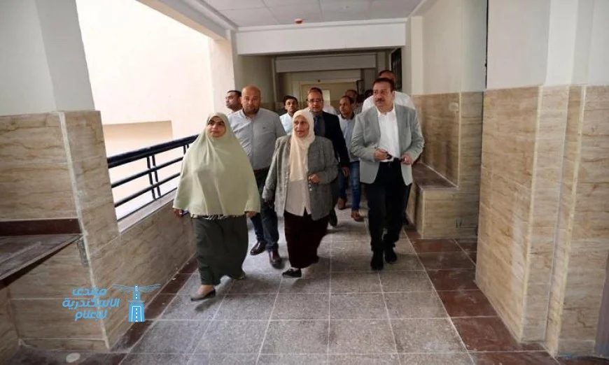 محافظ المنوفية يزور المدرسة المصرية اليابانية بشبين الكوم لتفقد التجهيزات النهائية