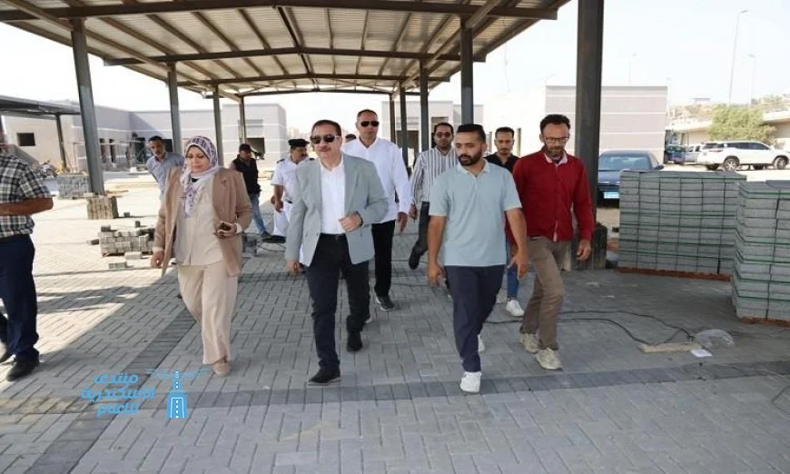 محافظ المنوفية يقوم بجولة تفقدية لمتابعة الموقف النموذجي ومدخل المنطقة الصناعية في قويسنا