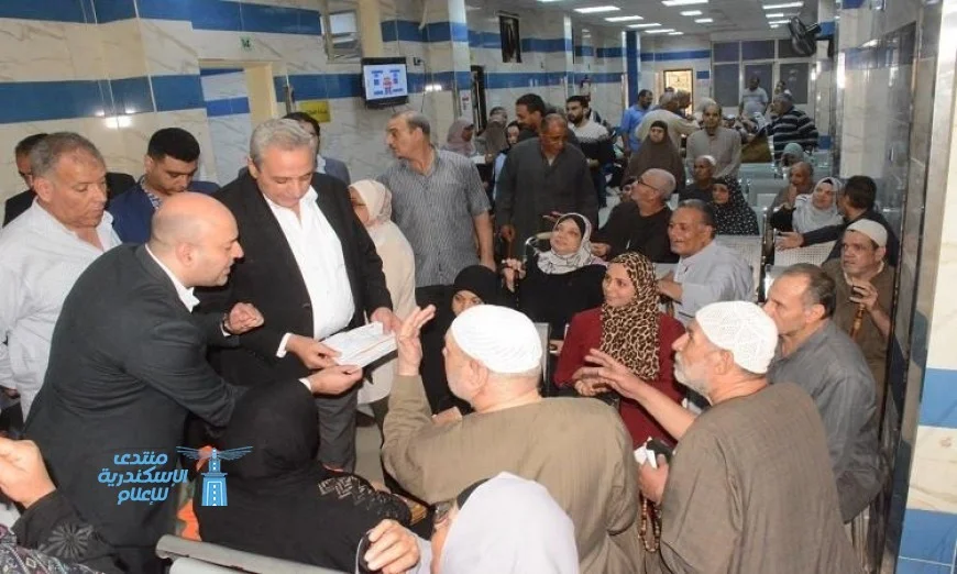 محافظ الغربية يقوم بجولة تفقدية في عيادة أحمد عرابي للتأمين الصحي في كفر الزيات