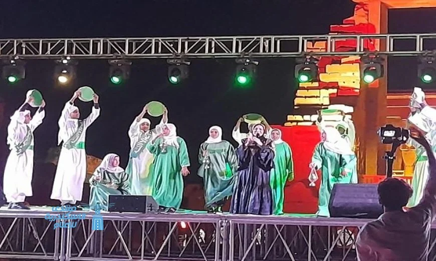 فاطمة عيد وفرق النيل تتألق في معبد دندرة لآلهة الحب والجمال