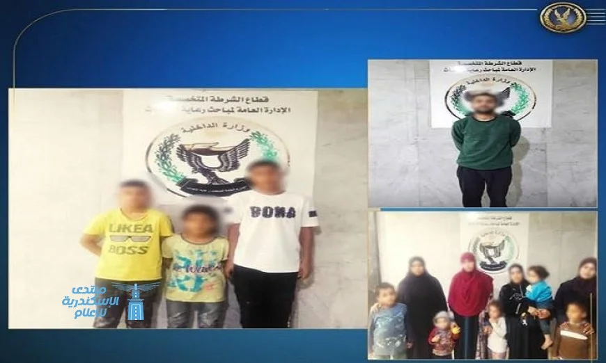 الشرطة تحتجز 6 رجال و5 سيدات بتهمة استغلال الأطفال الأحداث في التسول