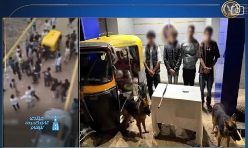 القبض على 3 متهمين بالتعدي على سائق توك توك في حادثة مثيرة
