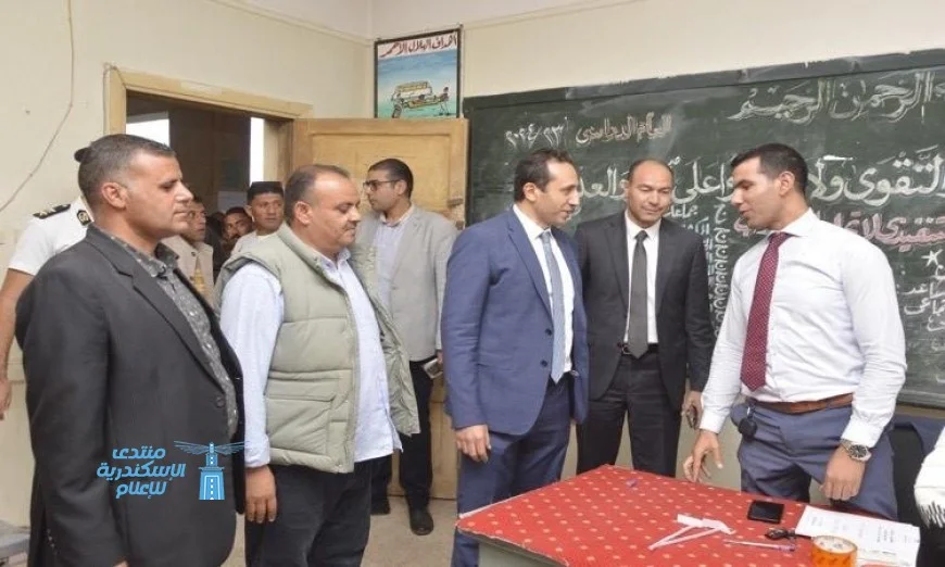 نائب محافظ البحيرة يقوم بجولة ميدانية لتفقد المقرات واللجان الانتخابية في إيتاي البارود