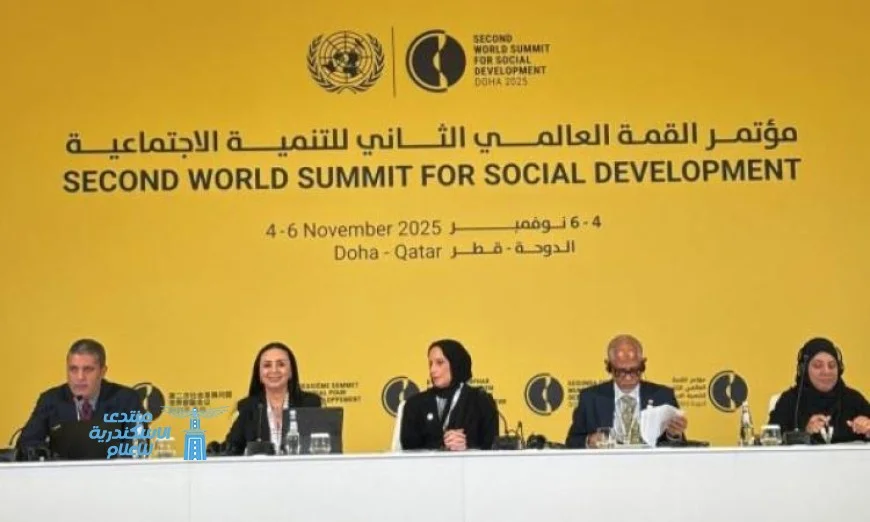 وزيرة التضامن تبرز جهودها في فعالية أجيال مت united بالدوحة