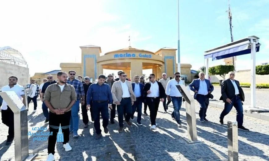 وزير الإسكان يزور مشروع مارينا 8 ويشرف على تطوير المدخل الرئيسي لمارينا 5