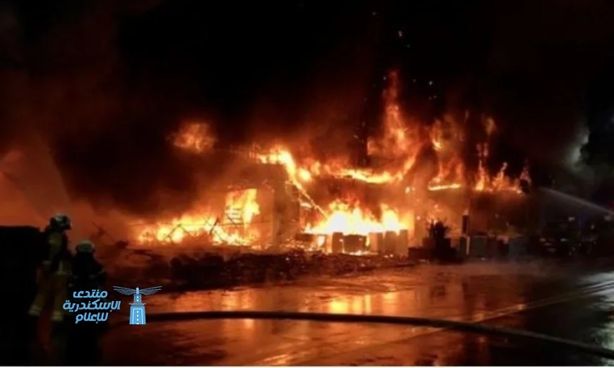 مصرع 6 أفراد في حريق مدمر بمستودع للعطور في تركيا