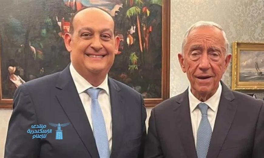 رئيس البرتغال يعبّر عن إعجابه الساحر بالمتحف المصري الكبير