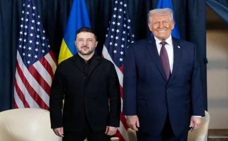 زيلينسكي يؤكد أن لقائه مع ترامب في دافوس كان مثمراً ومفيداً