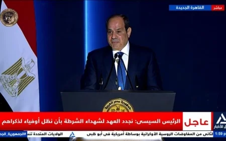 الرئيس السيسي يؤكد أن إصلاحات وزارة الداخلية استغرقت وقتا طويلا لتحقيق الأمان والاستقرار