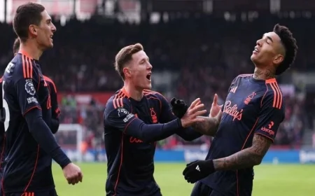 نوتنجهام فورست يحقق فوزاً مهماً على برينتفورد ويستعيد عافيته بنتيجة 2-0