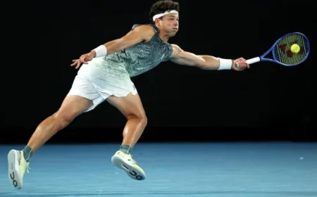 بن شيلتون يحقق انتصارا مثيرا ويتأهل لربع نهائي بطولة أستراليا للتنس على حساب كاسبر رود