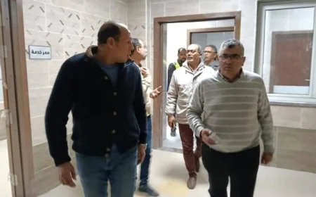 مساعد وزير الصحة تدشن زيارة تفقدية لمشروع مستشفى العبور المكتمل بنسبة 98%