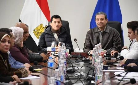 وزير الرياضة ومحافظ دمياط يناقشان سبل تعزيز دعم المنشآت الشبابية مع لجنتي النواب والشيوخ