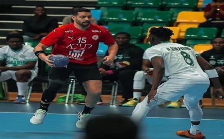 يد مصر تحقق فوزًا ساحقًا على نيجيريا 48-22 وتضمن مكانها في المربع الذهبي ببطولة أفريقيا