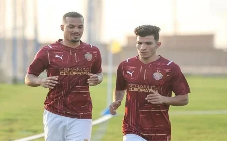 تشكيل فريق سيراميكا كليوباترا لمواجهة النادي المصري في مبارايات الدوري الممتاز
