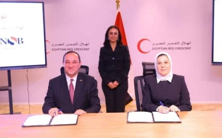 مايا مرسي تحضر توقيع ستة بروتوكولات شراكة استراتيجية مع الهلال الأحمر المصري