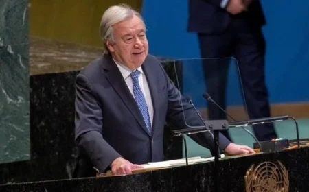 جوتيريش يشدد على أهمية الجهود المتجددة لتحقيق السلام والعدالة والتنمية المستدامة