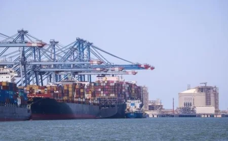 ميناء دمياط يشهد حركة نشطة مع تداول 26 سفينة خلال 24 ساعة