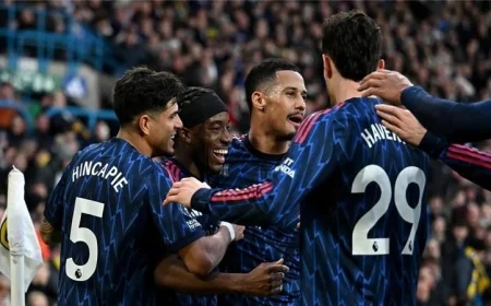 آرسنال يحقق انتصاراً ساحقاً على ليدز يونايتد بأربعة أهداف ويعزز صدارته في الدوري الإنجليزي الممتاز