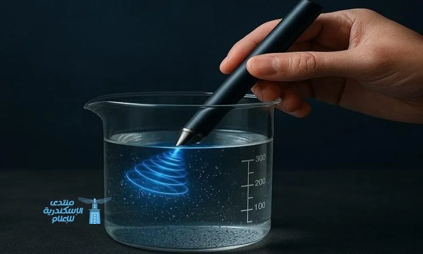 جهاز بحجم القلم يستخدم الموجات الصوتية لإزالة جزيئات البلاستيك المتناهية الصغر