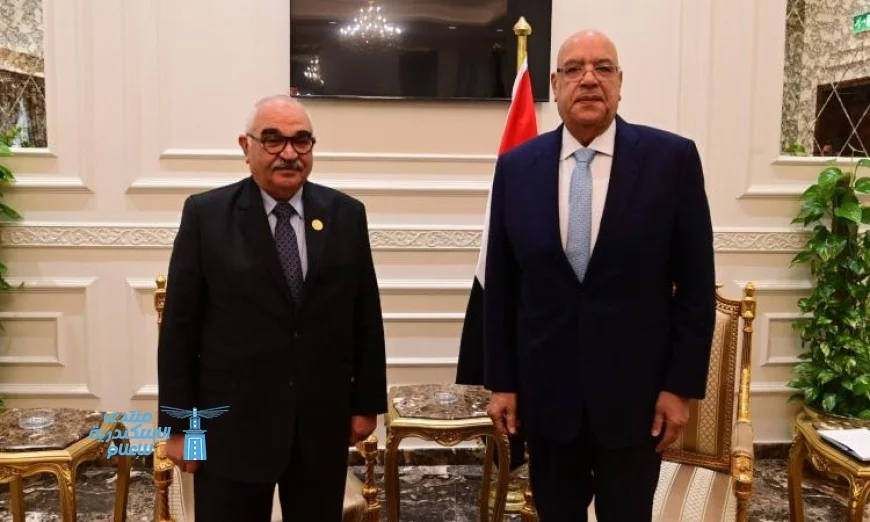 المستشار هشام بدوي يرحب برئيس هيئة قضايا الدولة بمناسبة توليه رئاسة مجلس النواب